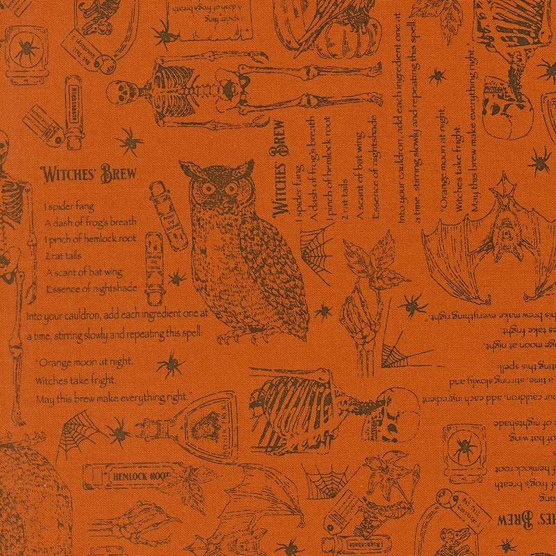 PRE-ORDER Gothic Haunt by Stacy Lest Hsu- Pumpkin 21003 17 - Half Yard- May 2027 - Modern Fabric Shoppe