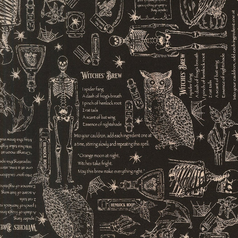 PRE-ORDER Gothic Haunt by Stacy Lest Hsu- Raven 21003 16 - Half Yard- May 2027 - Modern Fabric Shoppe