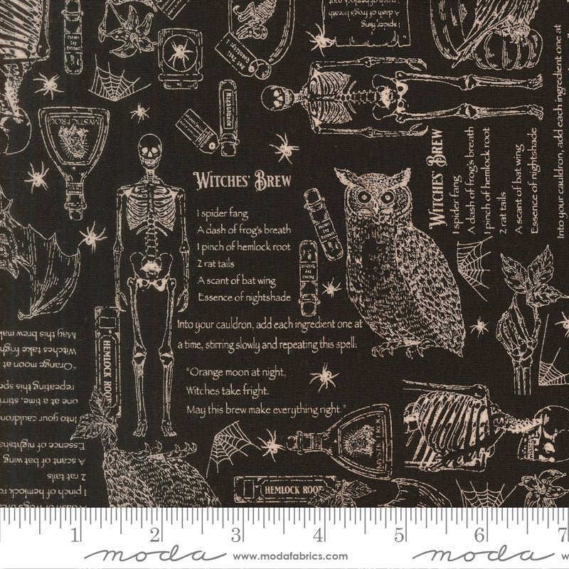 PRE-ORDER Gothic Haunt by Stacy Lest Hsu- Raven 21003 16 - Half Yard- May 2027 - Modern Fabric Shoppe
