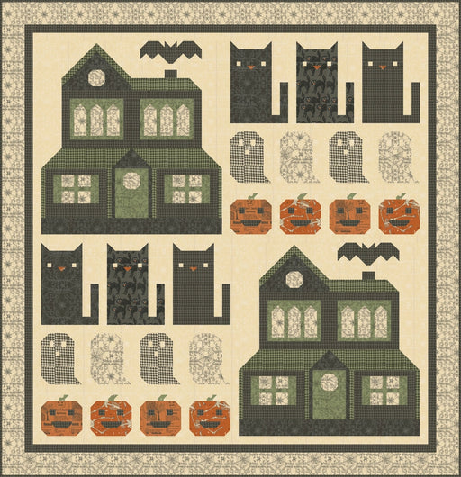 PRE - Order Happy Haunt Quilt Kit featuring Home Sweet Haunt by Stacy Iest Hsu - May 2025 - Modern Fabric Shoppe