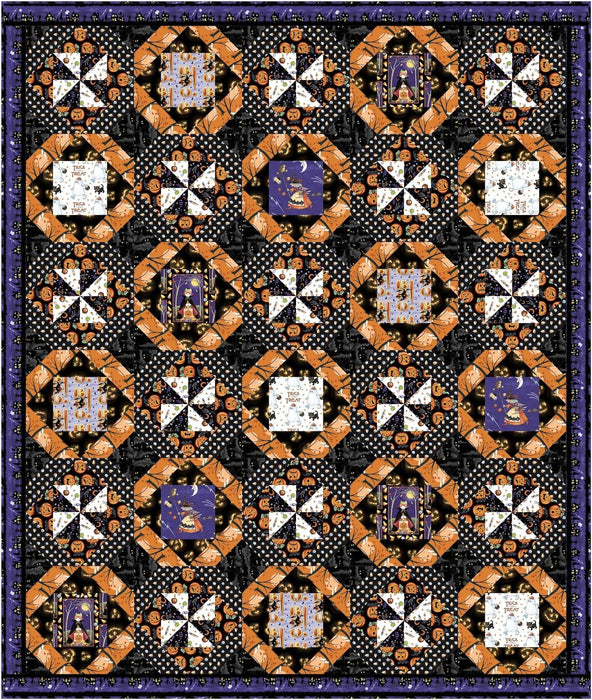 PRE - Order Happy Jacks Quilt Kit featuring Moonlit Mischief by Mary Engelbreit - May 2026 - Modern Fabric Shoppe