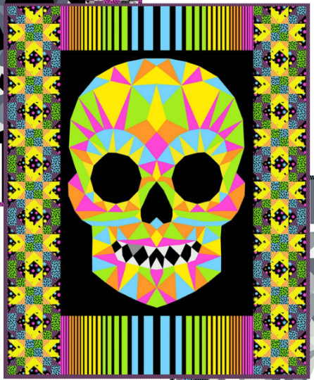 PRE - Order Happy Skullidays Quilt Kit featuring Prismatic by Libs Elliott - August 2026 - Modern Fabric Shoppe