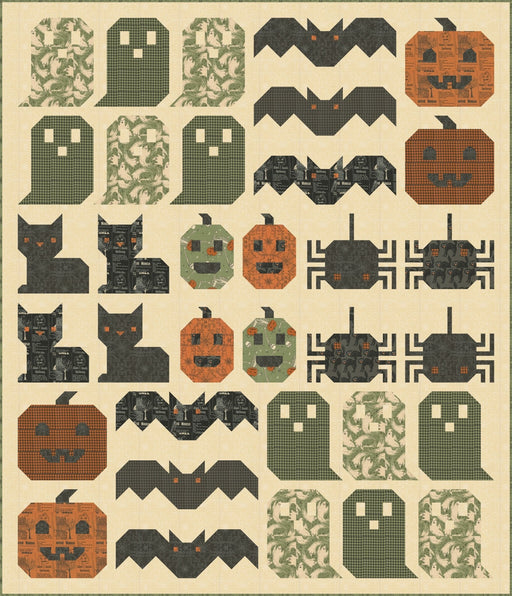 PRE - Order Haunting Good TIme Quilt Kit featuring Home Sweet Haunt by Stacy Iest Hsu - May 2025 - Modern Fabric Shoppe