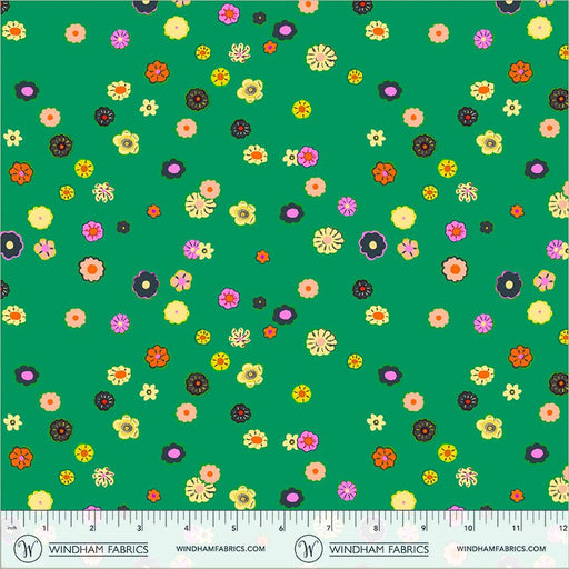 PRE-Order Heather Ross- Boat Race- Beads 55603D-3 Jade- Half Yard- May 2027 - Modern Fabric Shoppe