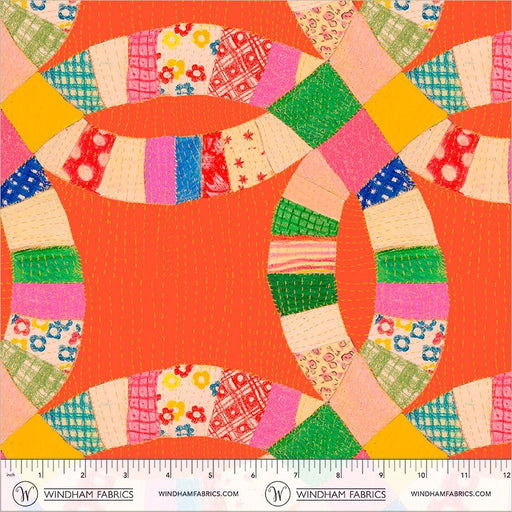 PRE-Order Heather Ross- Boat Race- Cheater 55601D-4 Red- Half Yard- May 2027 - Modern Fabric Shoppe