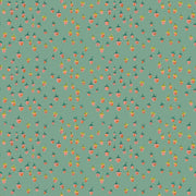 PRE - Order Heather Ross - Favorites - Field Strawberries 50899D - 13 Teal - Half Yard - June 2026 - Modern Fabric Shoppe