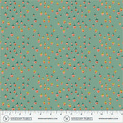 PRE - Order Heather Ross - Favorites - Field Strawberries 50899D - 13 Teal - Half Yard - June 2026 - Modern Fabric Shoppe