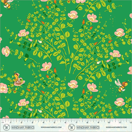 PRE - Order Heather Ross - Favorites - Nanny Bee 37023D - 12 Jade - Half Yard - June 2026 - Modern Fabric Shoppe