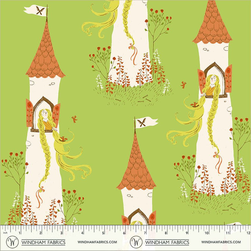 PRE - Order Heather Ross - Favorites - Rapunzel 51197D - 1 Green - Half Yard - June 2026 - Modern Fabric Shoppe