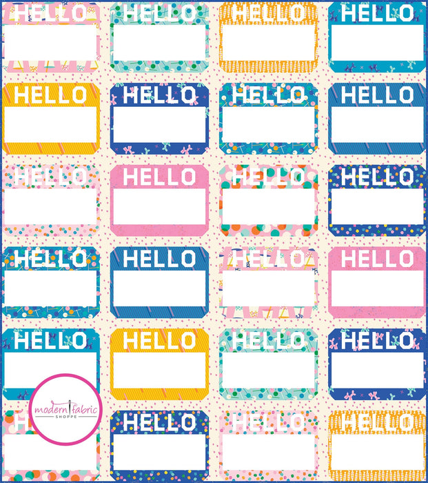 PRE-ORDER Hello Quilt Kit featuring Eye Candy by Ruby Star Society Collaborative- November 2024 - Modern Fabric Shoppe