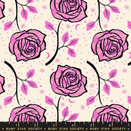 PRE - ORDER Ink Shop by Sarah Watts - Ink Rose RS 2139 12 - Lipstick - Half Yard - October 2026 - Modern Fabric Shoppe