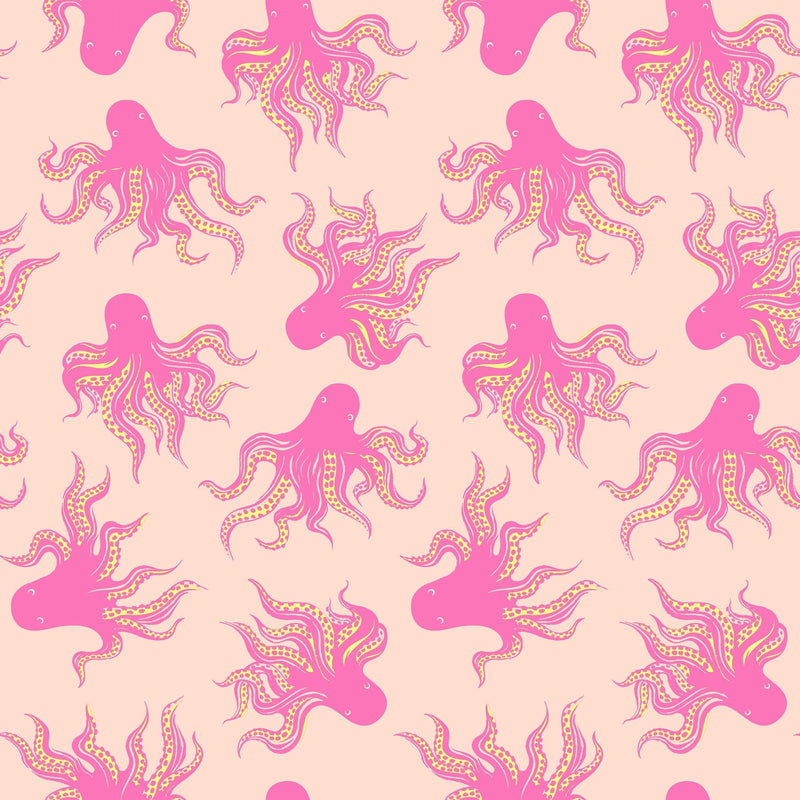 PRE - ORDER Ink Shop by Sarah Watts - Mystery Food RS 2144 12 - Peach Cream - Half Yard - October 2026 - Modern Fabric Shoppe