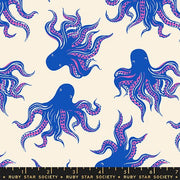 PRE - ORDER Ink Shop by Sarah Watts - Mystery Food RS 2144 15 - Blue Ribbon - Half Yard - October 2026 - Modern Fabric Shoppe