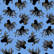 PRE - ORDER Ink Shop by Sarah Watts - Mystery Food RS 2144 20M - Lindley Blue - Half Yard - October 2026 - Modern Fabric Shoppe