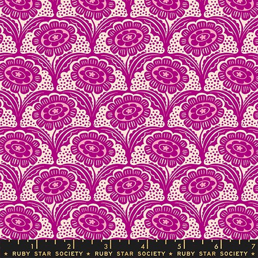PRE - ORDER Ink Shop by Sarah Watts - Scallop Flower RS 2140 12 - Cheshire - Half Yard - October 2026 - Modern Fabric Shoppe