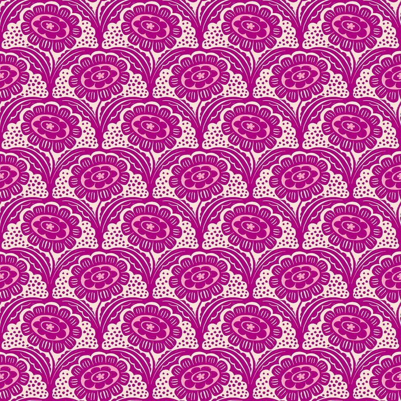 PRE - ORDER Ink Shop by Sarah Watts - Scallop Flower RS 2140 12 - Cheshire - Half Yard - October 2026 - Modern Fabric Shoppe