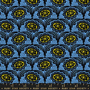 PRE - ORDER Ink Shop by Sarah Watts - Scallop Flower RS 2140 16 - Lindley Blue - Half Yard - October 2026 - Modern Fabric Shoppe