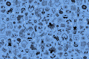 PRE - ORDER Ink Shop by Sarah Watts - Tattoo Flash RS 2145 13 - Lindley Blue - Half Yard - October 2026 - Modern Fabric Shoppe