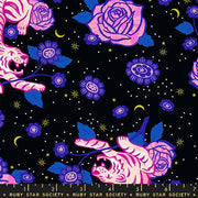 PRE - ORDER Ink Shop by Sarah Watts - Tiger Rose RS 2143 13 - Black - Half Yard - October 2026 - Modern Fabric Shoppe