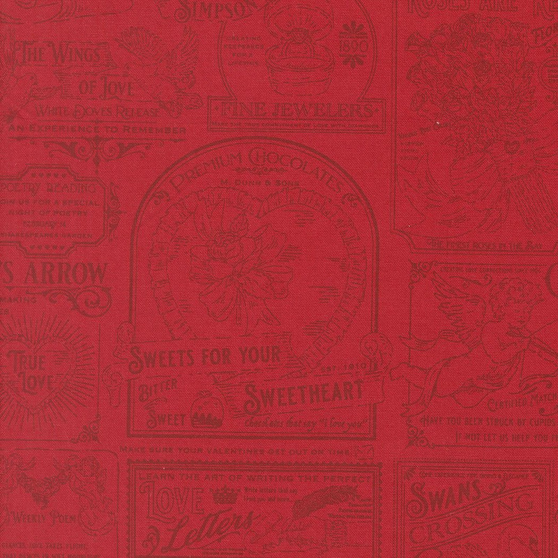 PRE - ORDER Je T'aime by Stacy Lest Hsu - Rose 20991 17 - Half Yard - September 2026 - Modern Fabric Shoppe