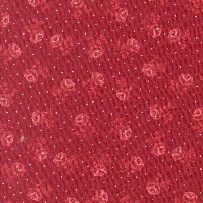 PRE - ORDER Je T'aime by Stacy Lest Hsu - Scarlet 20995 18 - Half Yard - September 2026 - Modern Fabric Shoppe
