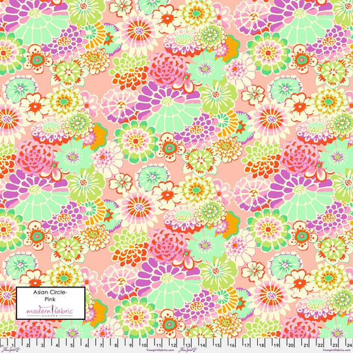 PRE-Order Kaffe Fassett August 2023 Collective- Asian Circles- GP89.PINK- Half Yard - Modern Fabric Shoppe