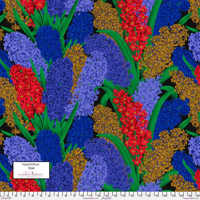 PRE-Order Kaffe Fassett August 2023 Collective- Hyacinthus- PWPJ123.DARK- Half Yard - Modern Fabric Shoppe