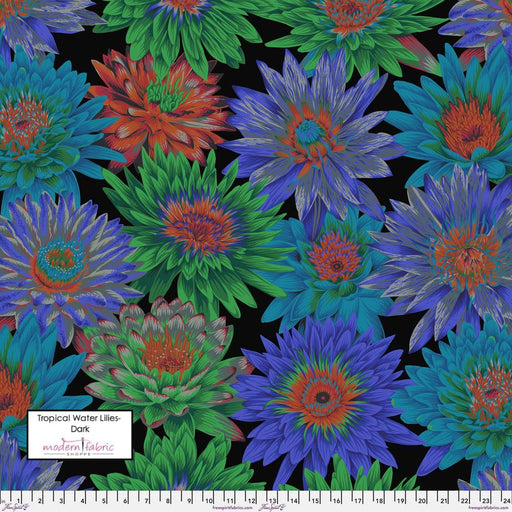 PRE-Order Kaffe Fassett August 2023 Collective- Tropical Water Lilies- PWPJ119.DARK- Half Yard - Modern Fabric Shoppe