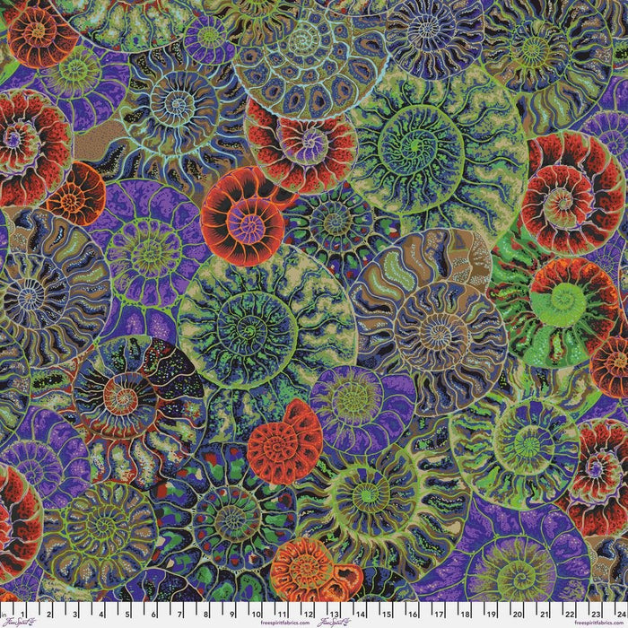 PRE-Order Kaffe Fassett August 2024 Collective- Ammonites- PWPJ128.DARK- Half Yard - Modern Fabric Shoppe