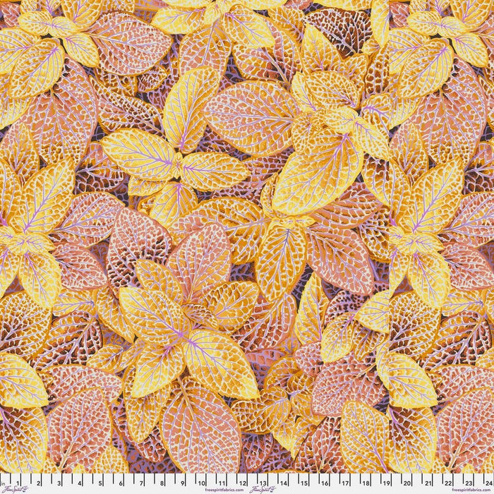 PRE-Order Kaffe Fassett August 2024 Collective- Fittonia- PWPJ129.GOLD- Half Yard - Modern Fabric Shoppe