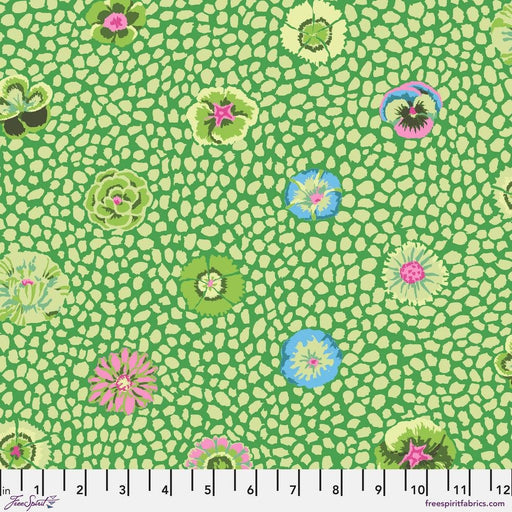 PRE-Order Kaffe Fassett August 2024 Collective- Guinea Flower- PWGP059.MOSS- Half Yard - Modern Fabric Shoppe