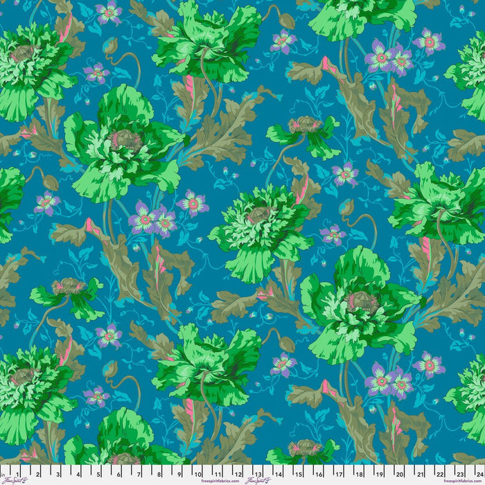 PRE-Order Kaffe Fassett August 2024 Collective- Papaver- PWPJ127.GREEN- Half Yard - Modern Fabric Shoppe