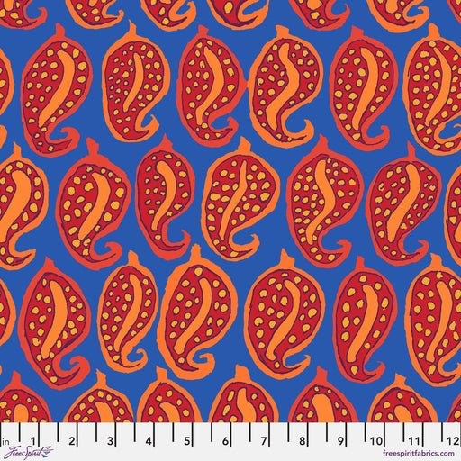 PRE-Order Kaffe Fassett August 2024 Collective- Pasha Paisley- PWBM096.BLUE- Half Yard - Modern Fabric Shoppe