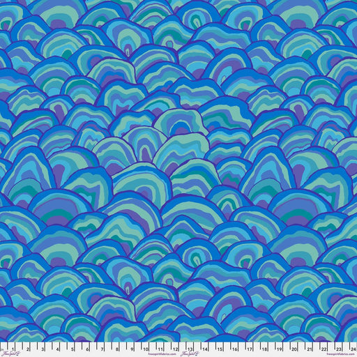 PRE-Order Kaffe Fassett August 2024 Collective- Wobble- PWBM092.BLUE- Half Yard - Modern Fabric Shoppe