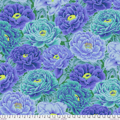 PRE - Order Kaffe Fassett August 2025 Collective - Tibetan Peony PWPJ136.BLUE Half Yard - Modern Fabric Shoppe