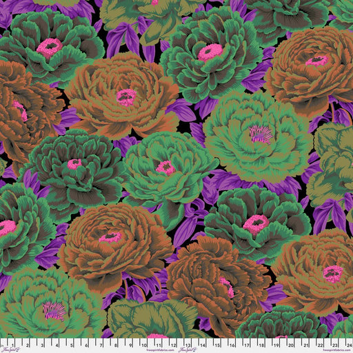 PRE - Order Kaffe Fassett August 2025 Collective - Tibetan Peony PWPJ136.DARK Half Yard - Modern Fabric Shoppe