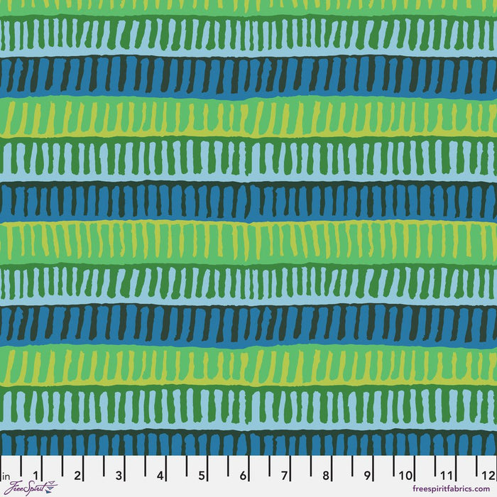 PRE - Order Kaffe Fassett August 2025 Collective - ZIpper Stripe PWBM103.GREEN - Half Yard - Modern Fabric Shoppe