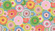 PRE - Order Kaffe Fassett August 2026 Collective - Gerbera Daisies PWPJ139.PASTEL - Half Yard - Modern Fabric Shoppe