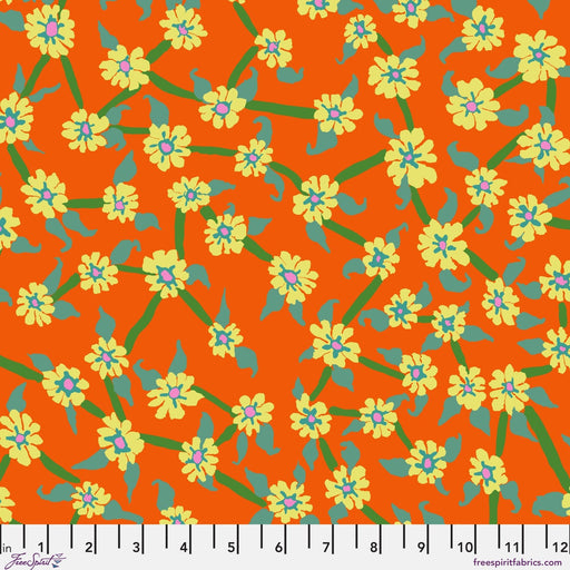 PRE - Order Kaffe Fassett August 2026 Collective - Mayflower PWBM106.ORANGE - Half Yard - Modern Fabric Shoppe