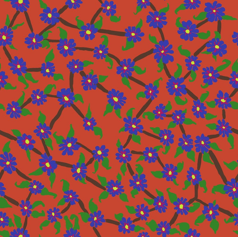 PRE - Order Kaffe Fassett August 2026 Collective - Mayflower PWBM106.RED - Half Yard - Modern Fabric Shoppe