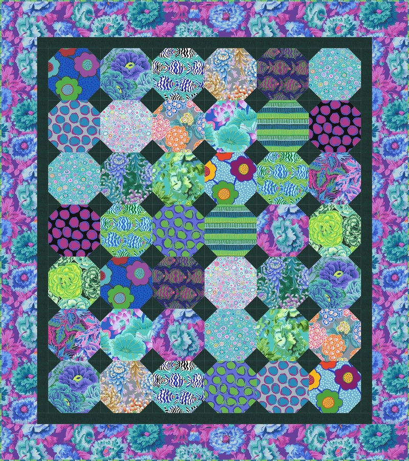PRE - ORDER Kaffe Fassett - Dotty Quilt Kit - Cool August 2025 - Modern Fabric Shoppe