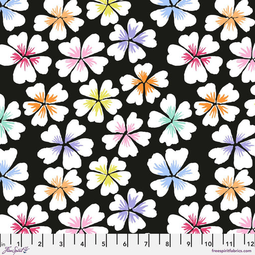 PRE-Order Kaffe Fassett February 2024 Collective- Petals- PWGP201.BLACK- Half Yard - Modern Fabric Shoppe