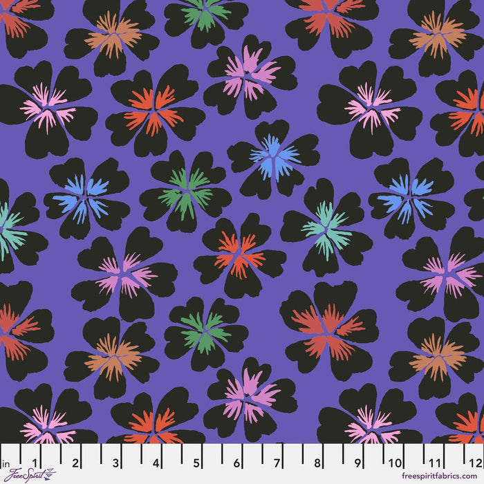 PRE-Order Kaffe Fassett February 2024 Collective- Petals- PWGP201.PURPLE- Half Yard - Modern Fabric Shoppe