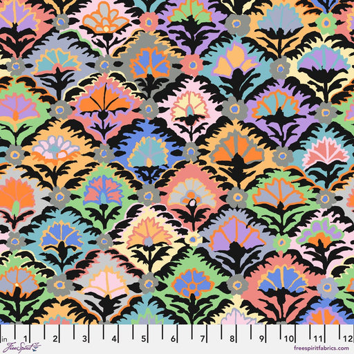 PRE-Order Kaffe Fassett February 2024 Collective- Step Flower- PWGP202.CONTRAST- Half Yard - Modern Fabric Shoppe