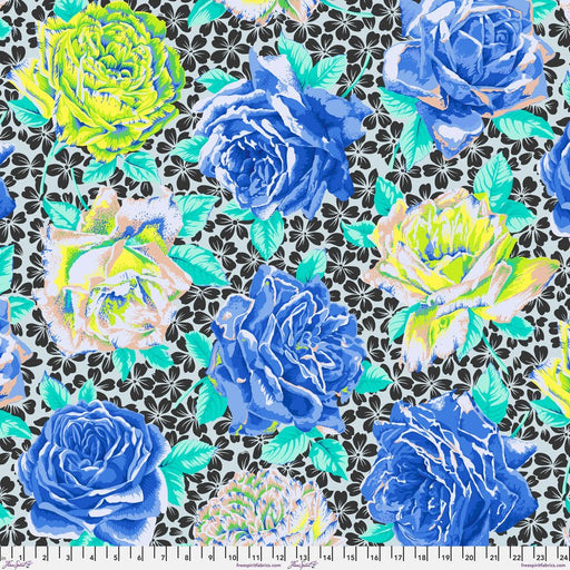 PRE - Order Kaffe Fassett February 2026 Collective - Rose Bloom PWPJ077.BLUE - Half Yard - Modern Fabric Shoppe