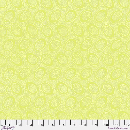 PRE-Order Kaffe Fassett February 2027 Collective- Aboriginal Dot PWGP071.CELERY- Half Yard - Modern Fabric Shoppe