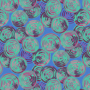 PRE-Order Kaffe Fassett February 2027 Collective- Beet RIngs PWMD003.BLUE- Half Yard - Modern Fabric Shoppe