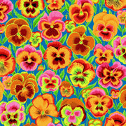 PRE-Order Kaffe Fassett February 2027 Collective- Big Pansies PWPJ143.BRIGHT- Half Yard - Modern Fabric Shoppe