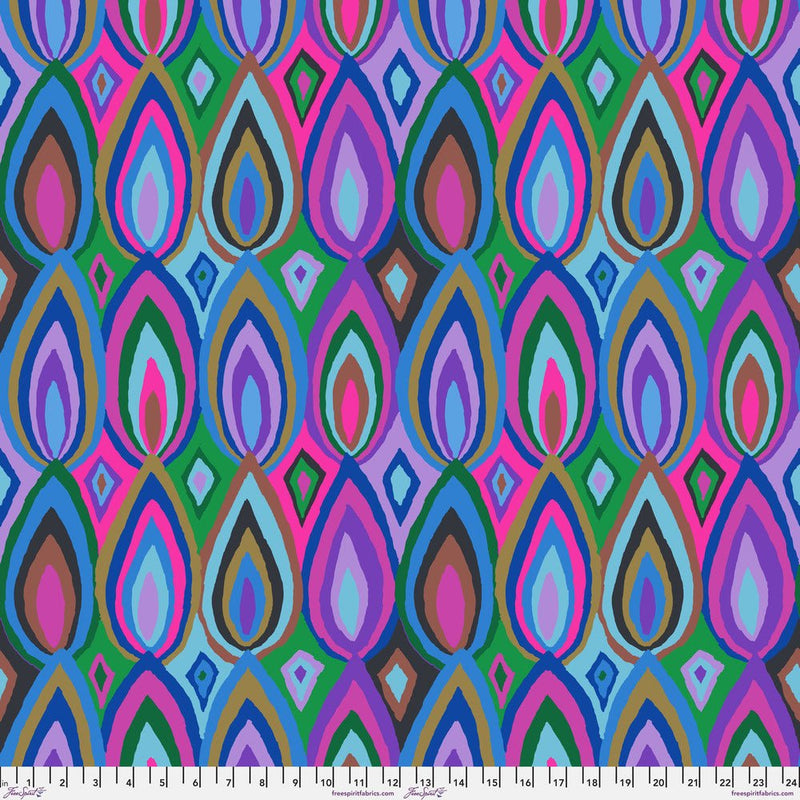 PRE-Order Kaffe Fassett February 2027 Collective- Flame PWGP219.COOL- Half Yard - Modern Fabric Shoppe