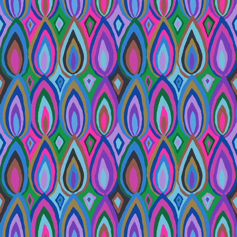 PRE-Order Kaffe Fassett February 2027 Collective- Flame PWGP219.COOL- Half Yard - Modern Fabric Shoppe